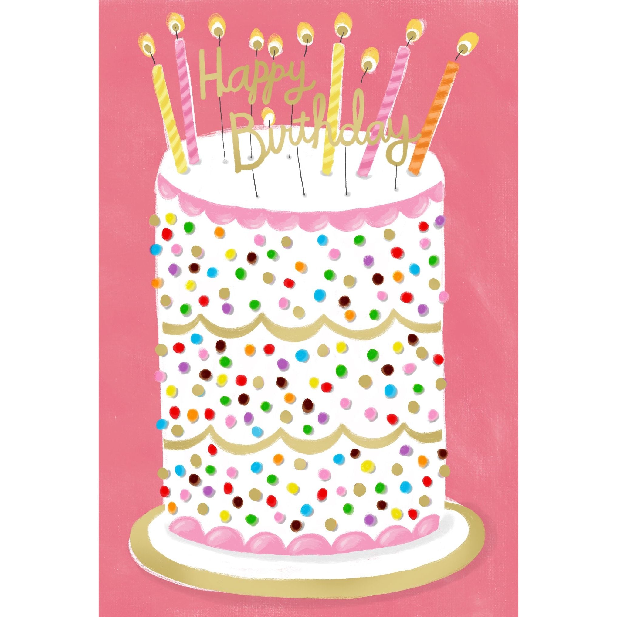 Tall Cake Birthday Card - Cardmore