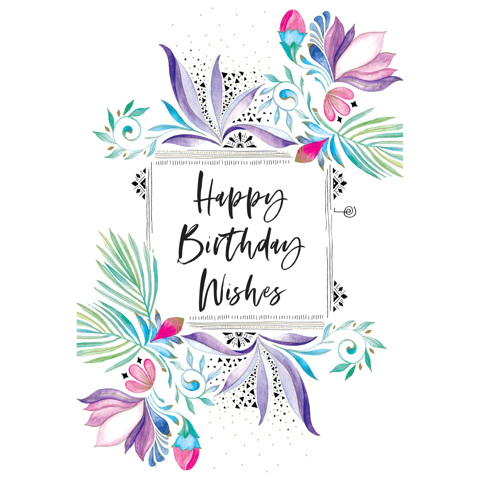 Purple Palms Birthday Card - Cardmore