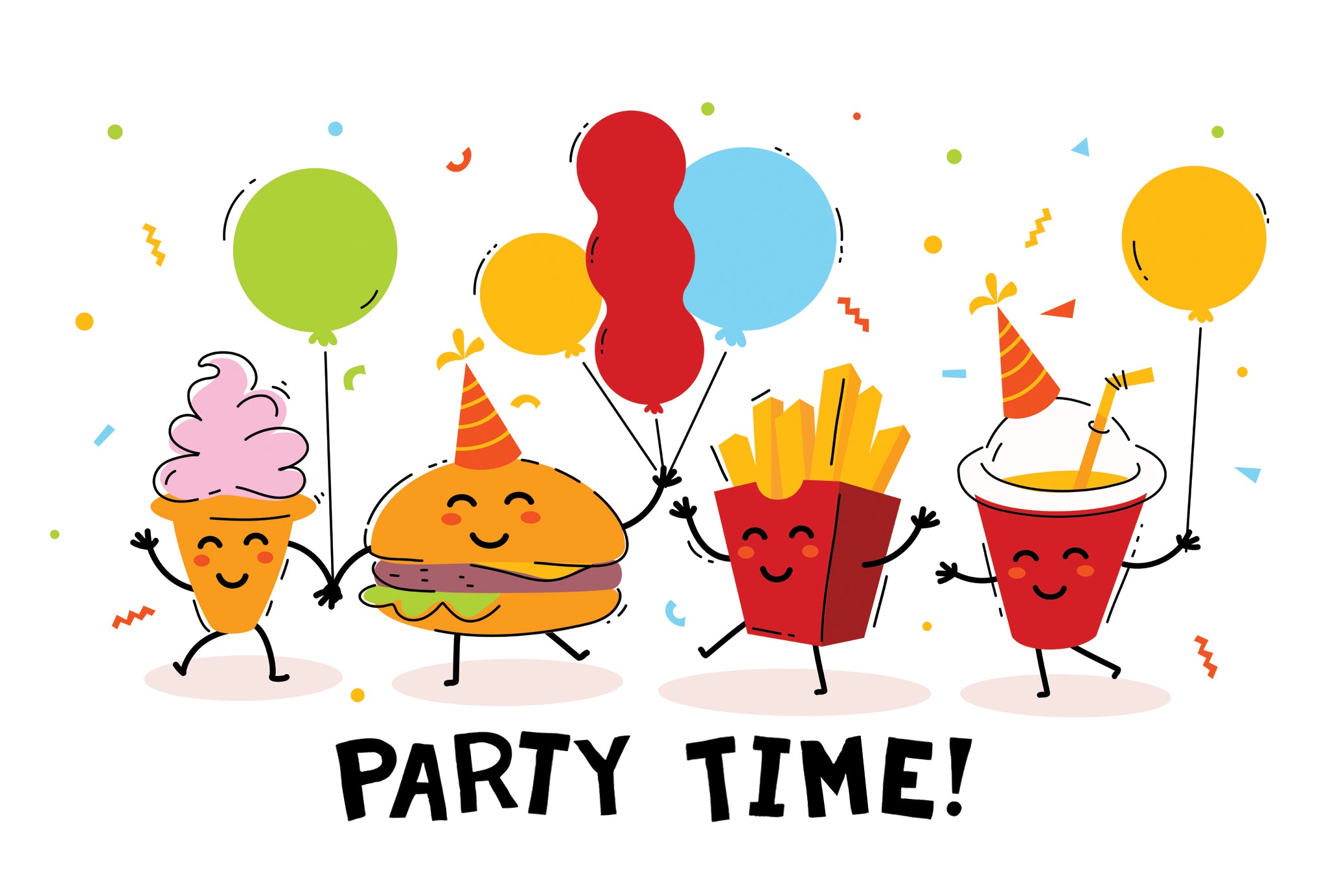 Party Foods Birthday Card - Cardmore