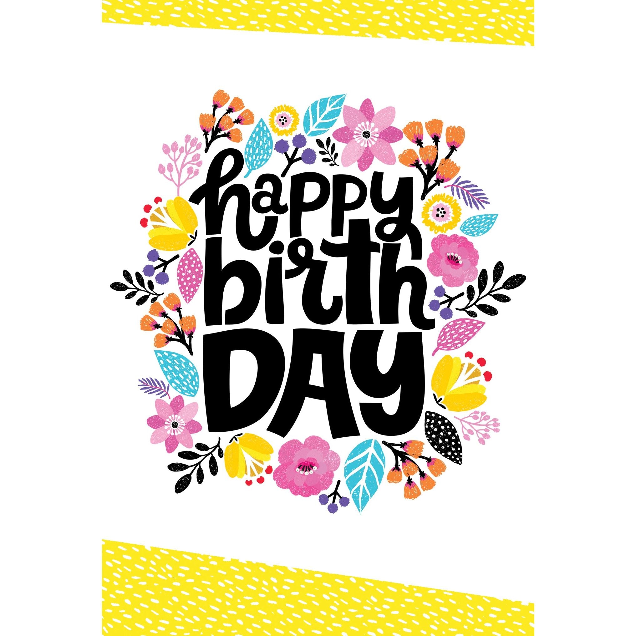 Happy Flowers Birthday Card - Cardmore