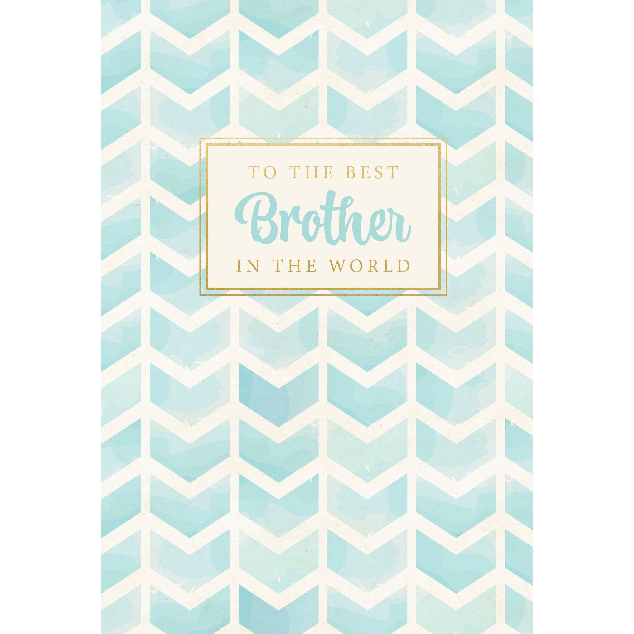 Blue Chevron Birthday Brother Card - Cardmore