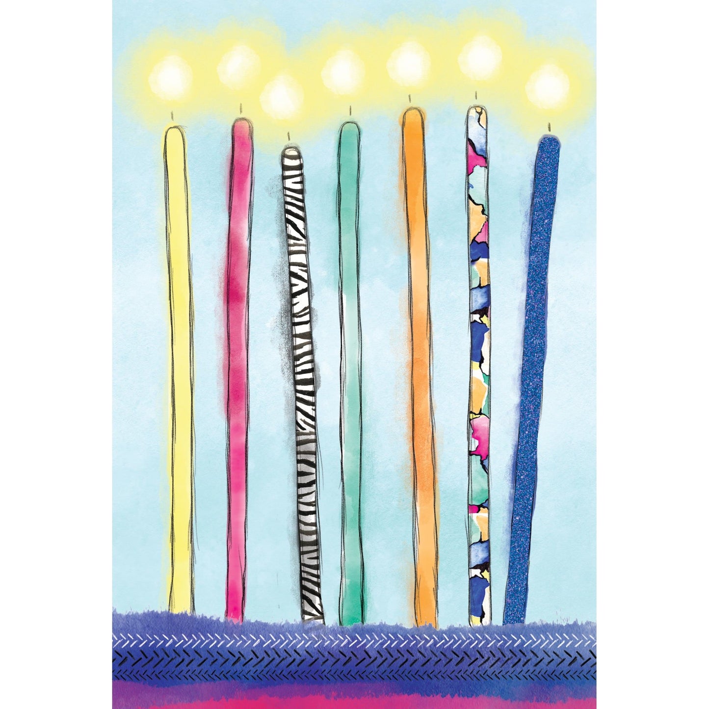 Cobalt Candles Birthday Card - Cardmore