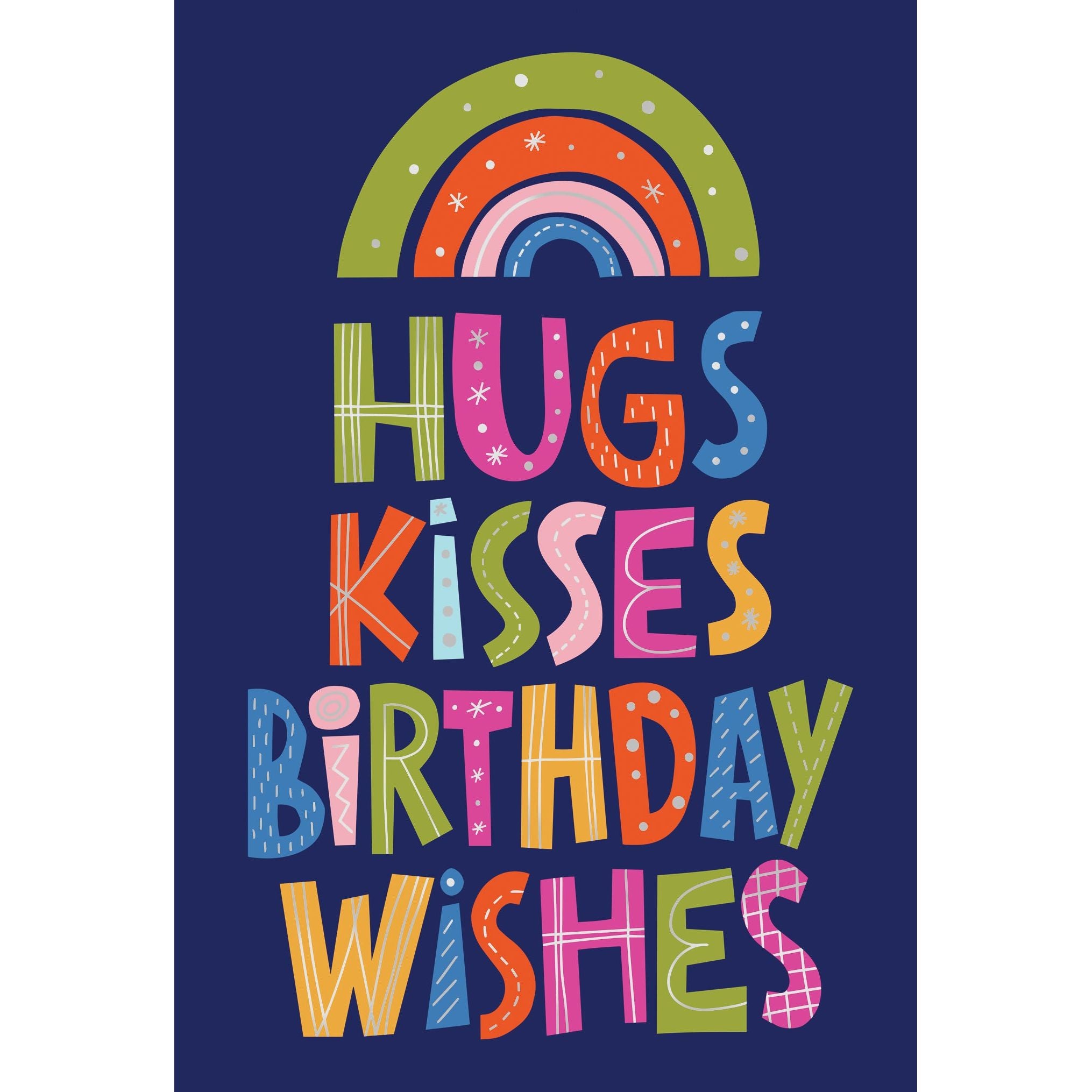 Hugs Kisses Birthday Card - Cardmore