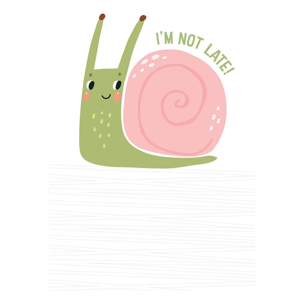 Snail Belated Birthday Card