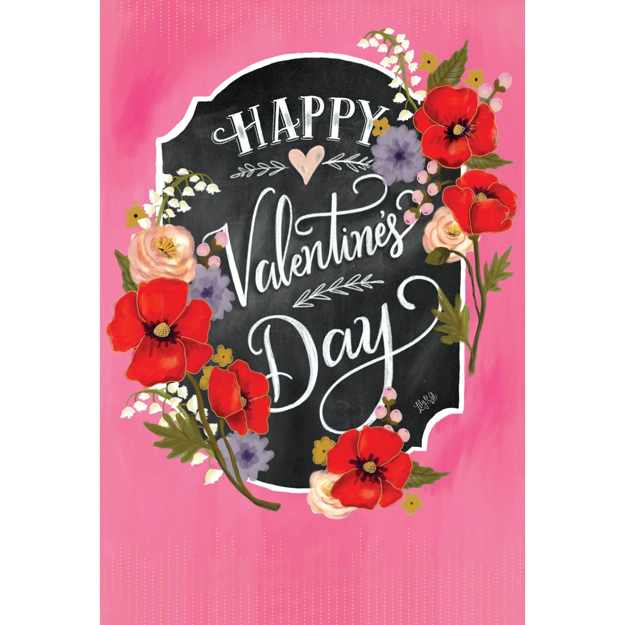 Valentine Chalkboard Valentine's Card - Cardmore