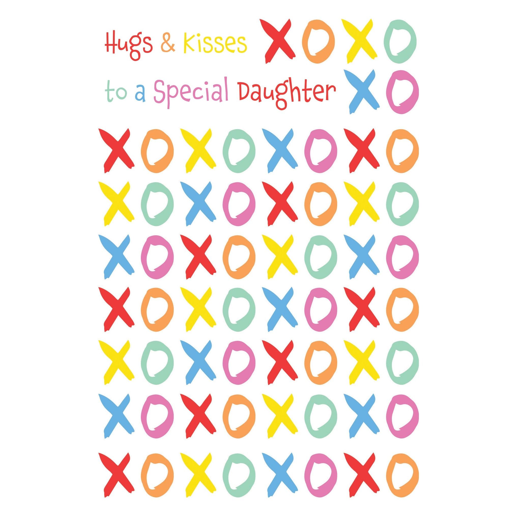 XOXO Valentine's Day Card Daughter