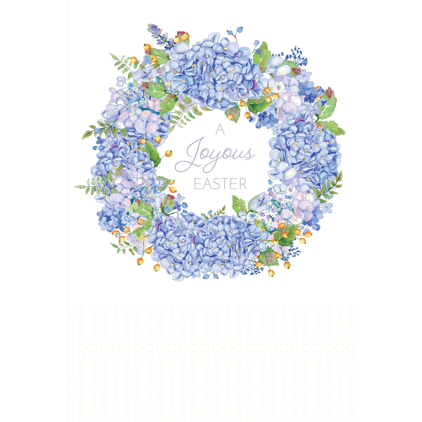 Hydrangea Wreath Easter Card - Cardmore