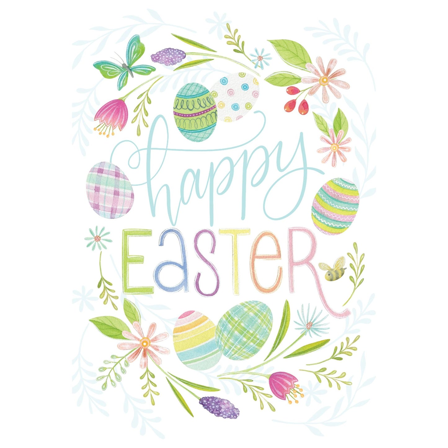 Happy Easter Eggs Easter Card