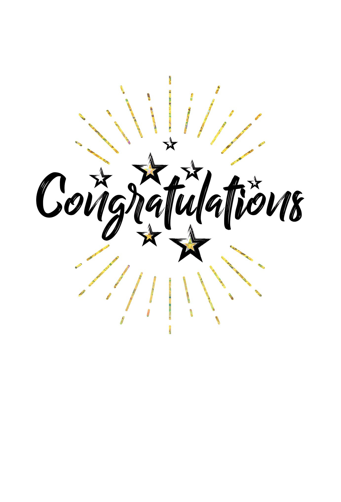 Starburst Congratulations Graduation Card - Cardmore