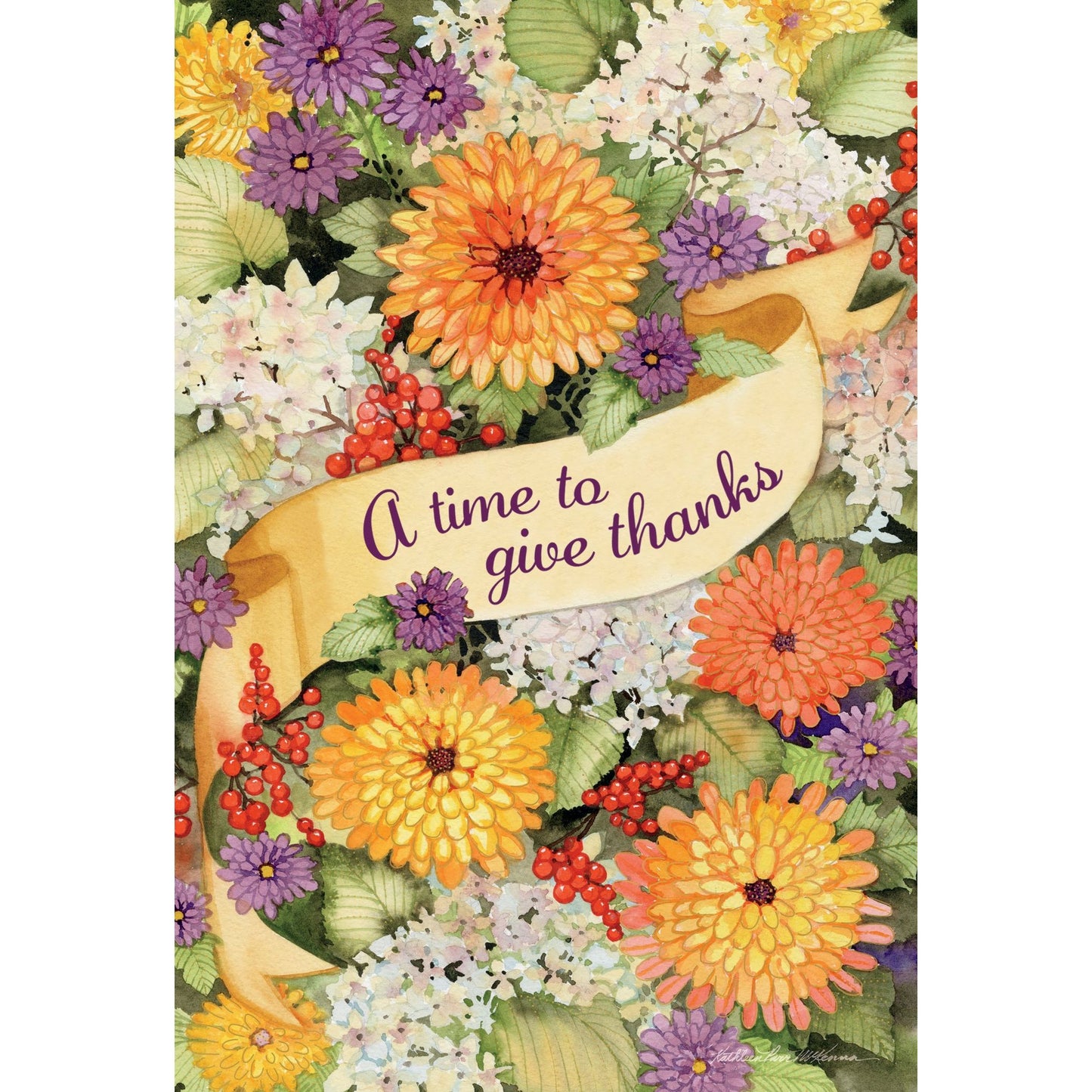 Be Thankful Blooms Thanksgiving Card - Cardmore