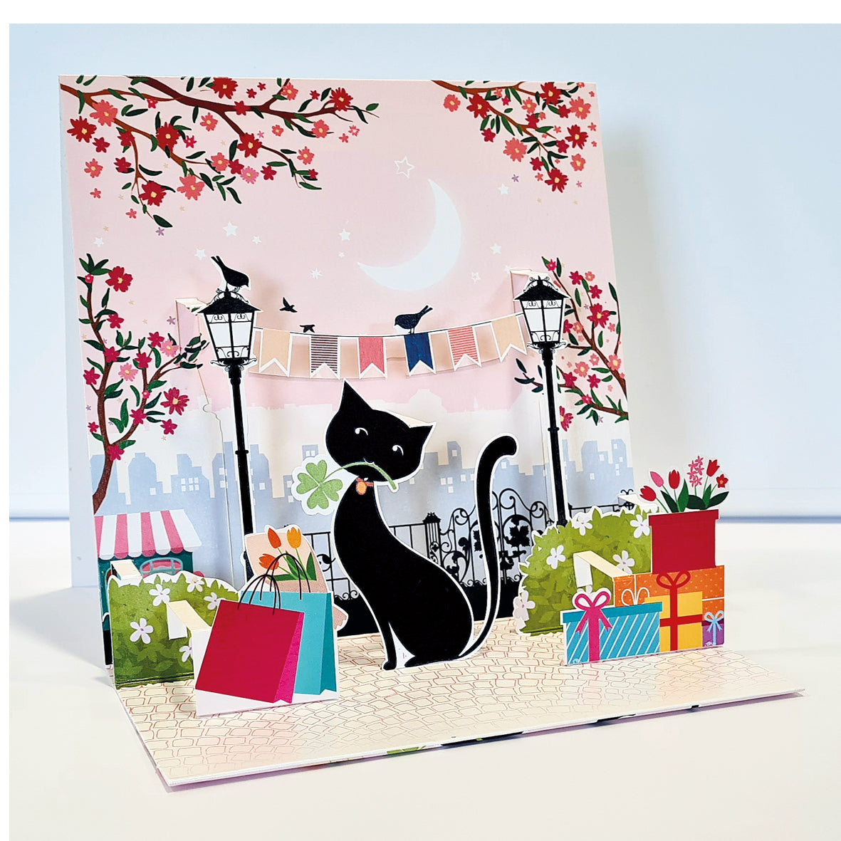 Cat Pop-up Grande 3D Card - Cardmore