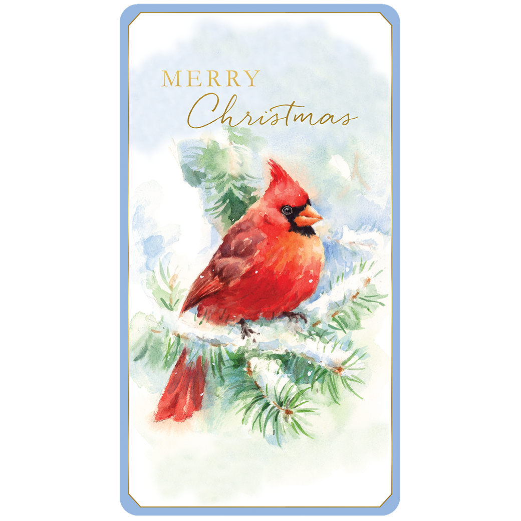 Cardinal Christmas Money Card