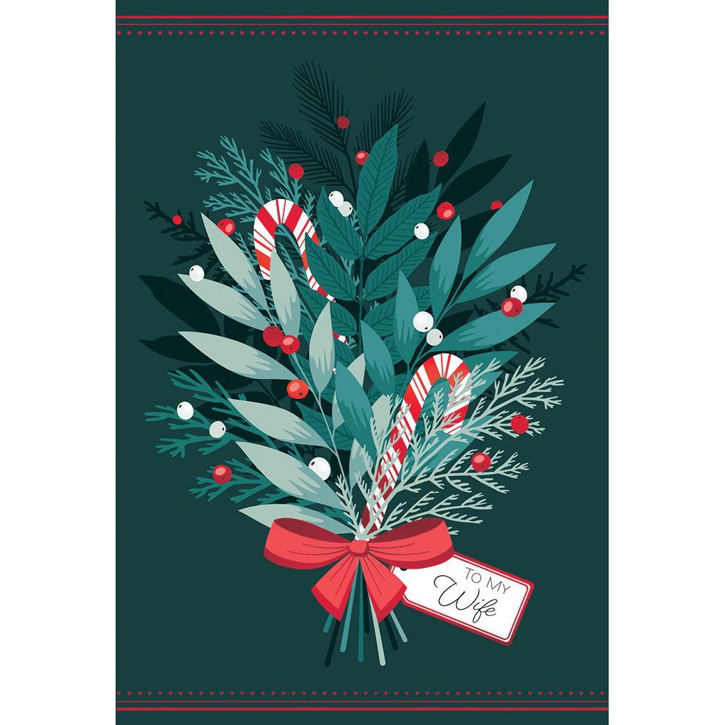 Candy Canes Christmas Card Wife