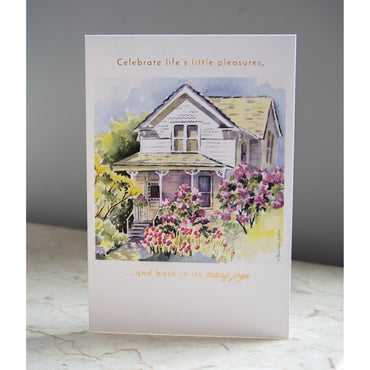 Lilac House Birthday Card - Cardmore